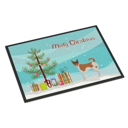 Carolines Treasures 18 x 27 in. Tenterfield Terrier Christmas Tree Indoor or Outdoor Mat CK3487MAT